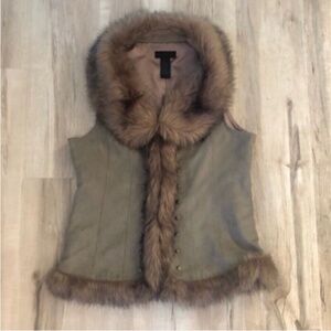 Steve Madden Faux Fur-Trimmed Vest